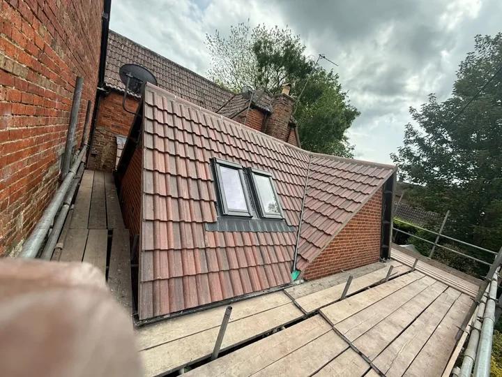 Rooflight and tiled roof — wide view — supplied photograph